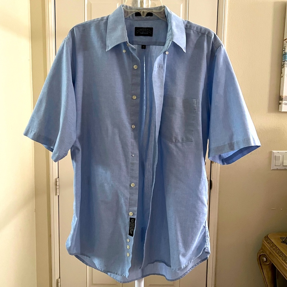 Cambridge Classics Button Down Short Sleeves Shirt - image 1